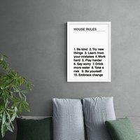 East End Prints House Rules Print