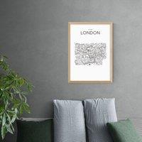 East End Prints City Map London Print