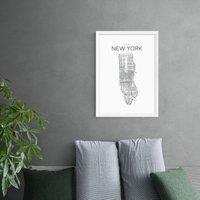 East End Prints City Map New York Print