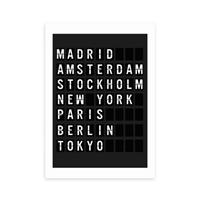 East End Prints Arrivals Board Print