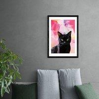 East End Prints Black Cat Print