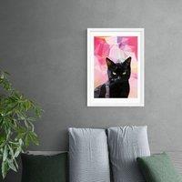 East End Prints Black Cat Print