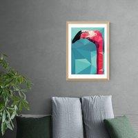 East End Prints Flamingo Head Print