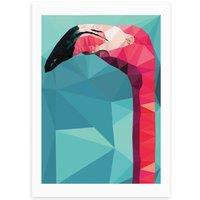 East End Prints Flamingo Head Print