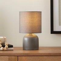 Hebe Ribbed Ceramic Table Lamp