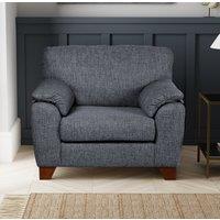 Meyer Tonal Weave Armchair Navy