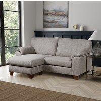 Meyer Tonal Weave Reversible Compact Corner Sofa Beige