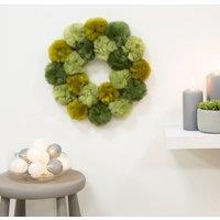 Pompom Wreath Craft Kit Green