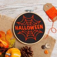 Halloween Embroidery Kit Orange