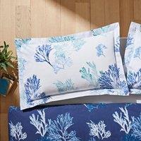 Shoreline Blue Oxford Pillowcase Blue