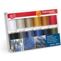 Thread Set Denim 12x100m Assorted Shades