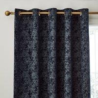 Mottled Chenille Eyelet Curtains