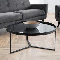 Loft Smoked Glass Coffee Table Black