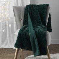 Catherine Lansfield Cosy Diamond 130cm x 170cm Throw Blanket