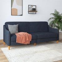 Jasper Linen Sprung Sofa Bed Navy