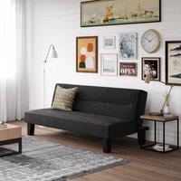 Kebo Velvet Clic Clac Sofa Bed Black