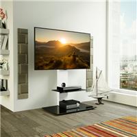 Lesina Pedestal TV Unit with Shelf for TVs up to 65"