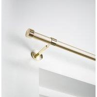 Ribbed Extendable Metal Eyelet Curtain Pole