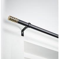 Geometric Extendable Metal Eyelet Curtain Pole