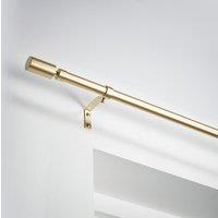 Barrel Metal Extendable Eyelet Curtain Pole 16/19mm Gold