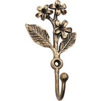 Mix and Match Floral Curtain Tieback Hooks Antique Brass