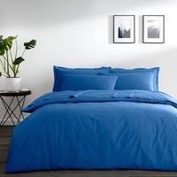 Pure Cotton Classic Blue Plain Dye Duvet Cover Blue