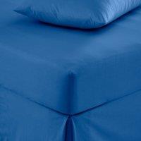 Pure Cotton Fitted Sheet Blue