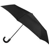 totes Eco Leatherette Crook Handle Umbrella Black