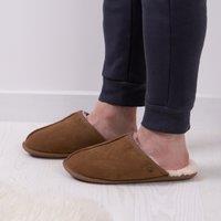 Just Sheepskin Donmar Sheepskin Mens Slippers Chestnut