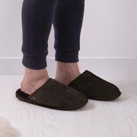 Donmar Sheepskin Mens Slippers Chocolate (Brown)