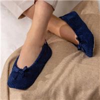 totes Isotoner Popcorn Ladies Ballet Slippers