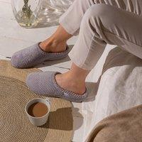 totes Isotoner Popcorn Ladies Mule Slippers