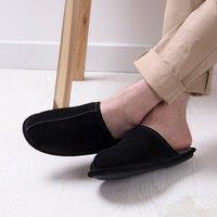 totes Isotoner Real Suede Mens Mule Slippers