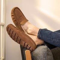 totes Isotoner Real Suede Mens Moccasin Slippers