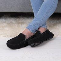 totes Isotoner Real Suede Mens Moccasin Slippers