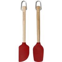 KitchenAid Set of 2 Silicone Mini Birchwood Spatulas