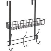 Matt Black Over Door Large Shower Caddy