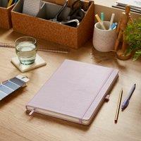 Waters and Noble Premium Faux Leather A4 Notebook Lilac