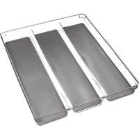 3 Compartment Drawer Organiser Clear