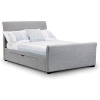 Capri Bed Frame with Drawers Light Grey