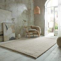 Rue Plait Border Wool Rug Natural