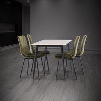 Ivy 4 Seater Dining Table, Sintered Stone