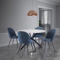 Talia 4 Seater Round 4 Seater Dining Table, Sintered Stone