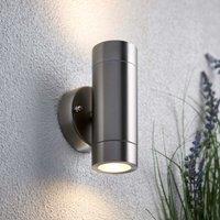 Vogue Lighting Alonzo Outdoor 2 Light Wall Light Silver