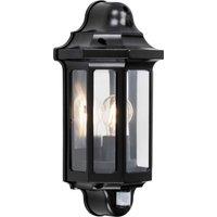 Vogue Lighting Watson Outdoor PIR Wall Light Black