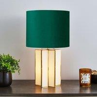 Virgo Green Star Glass Table Lamp Green