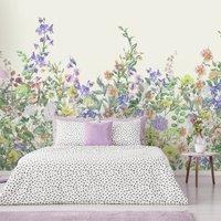 Floral Garden Lilac Wall Mural