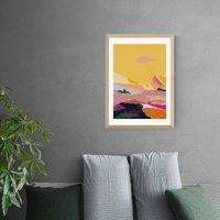 East End Prints Abstract Pink Dream Cloud Print