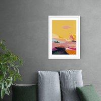 East End Prints Abstract Pink Dream Cloud Print