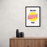 East End Prints Happy Place Print